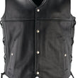 Load image into Gallery viewer, Kuryakyn Leather By River Road Old Skool Leather Vest Black - XL