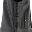 Load image into Gallery viewer, Kuryakyn Leather By River Road Old Skool Leather Vest Black - Large - Main Product View
