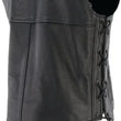 Load image into Gallery viewer, Kuryakyn Leather By River Road Old Skool Leather Vest Black - Large - Installation View