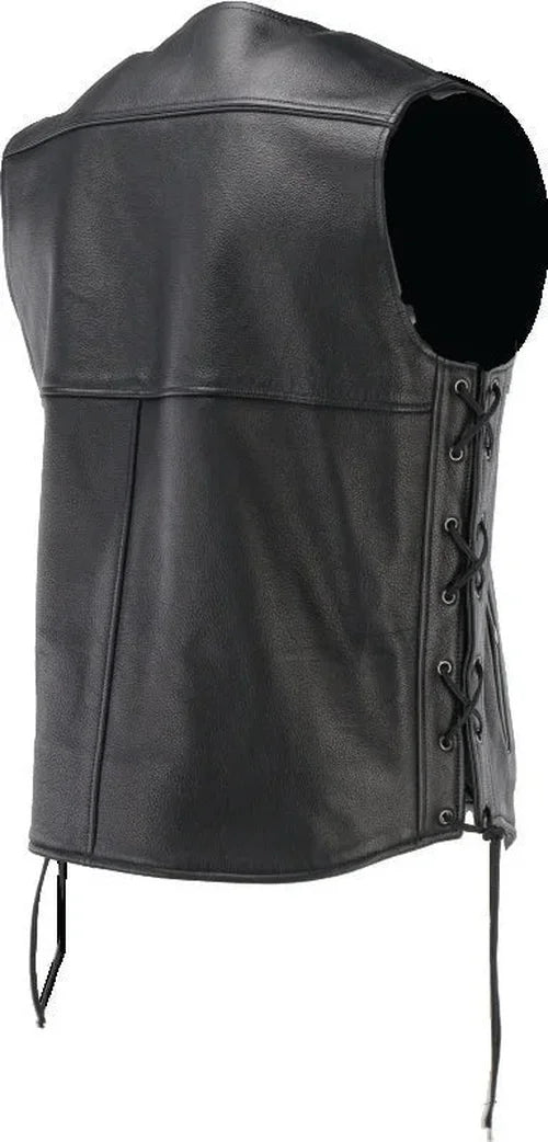 Kuryakyn Leather By River Road Old Skool Leather Vest Black - Large - Installation View