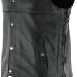Load image into Gallery viewer, Kuryakyn Leather By River Road Old Skool Leather Vest Black - Large - Additional View 5