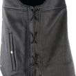 Load image into Gallery viewer, Kuryakyn Leather By River Road Old Skool Leather Vest Black - Large - Additional View 9