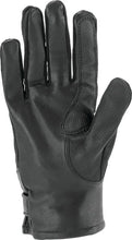 Load image into Gallery viewer, Kuryakyn Leather By River Road Pecos Leather Mesh Gloves Black - Small - Back View