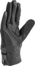 Load image into Gallery viewer, Kuryakyn Leather By River Road Pecos Leather Mesh Gloves Black Womens - Small - Installation View