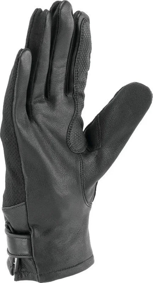 Kuryakyn Leather By River Road Pecos Leather Mesh Gloves Black - Small - Installation View