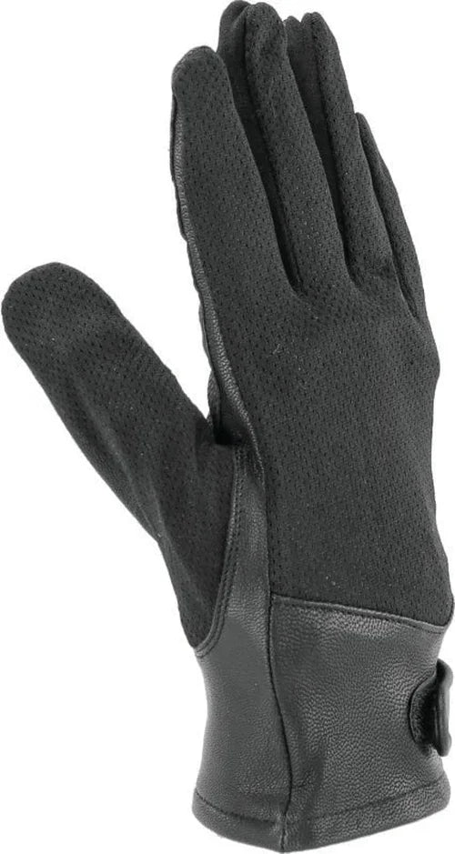 Kuryakyn Leather By River Road Pecos Leather Mesh Gloves Black Womens - Small - Side View