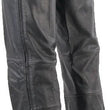 Load image into Gallery viewer, Kuryakyn Leather By River Road Plains Leather Chaps Black - Large - Back View