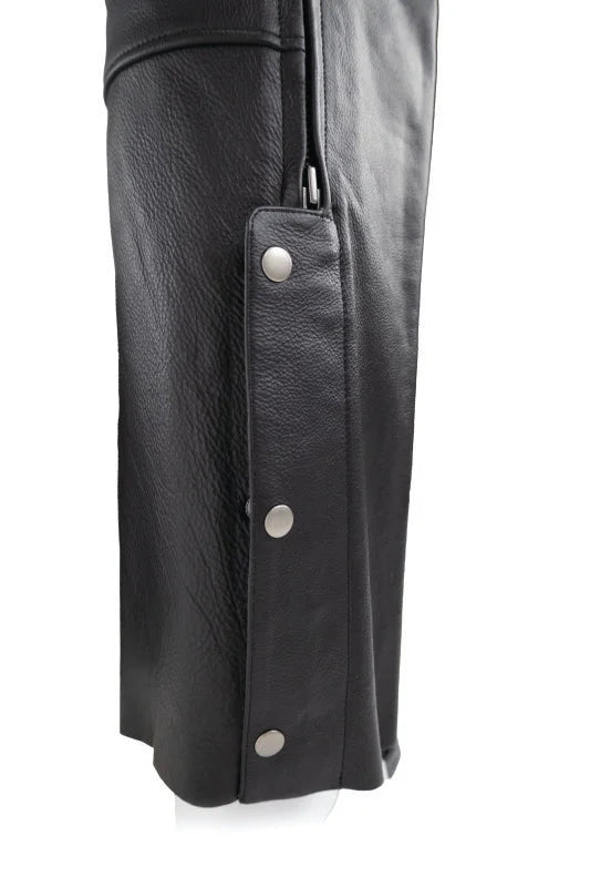 Kuryakyn Leather By River Road Plains Leather Chaps Black - Large - Installation View