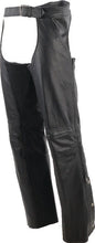 Load image into Gallery viewer, Kuryakyn Leather By River Road Plains Leather Chaps Black - Large - Additional View 6
