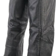 Load image into Gallery viewer, Kuryakyn Leather By River Road Plains Leather Chaps Black - Large - Additional View 7