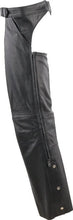 Load image into Gallery viewer, Kuryakyn Leather By River Road Plains Leather Chaps Black - Large - Additional View 8