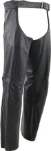 Load image into Gallery viewer, Kuryakyn Leather By River Road Plains Leather Chaps Black - Large - Additional View 9