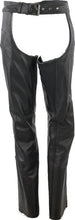 Load image into Gallery viewer, Kuryakyn Leather By River Road Plains Leather Chaps Black Womens - Medium