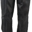 Load image into Gallery viewer, Kuryakyn Leather By River Road Plains Leather Chaps Black Womens - Small - Installation View