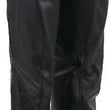 Load image into Gallery viewer, Kuryakyn Leather By River Road Plains Leather Chaps Black Womens - Small - Additional View 6