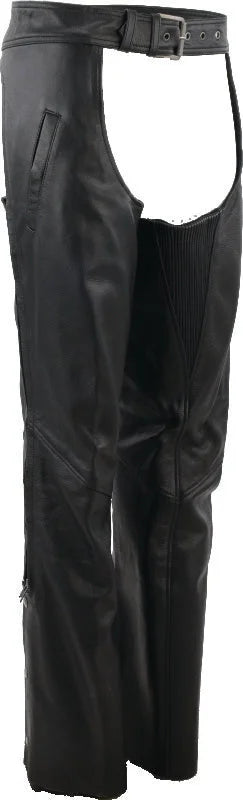 Kuryakyn Leather By River Road Plains Leather Chaps Black Womens - Small - Additional View 6