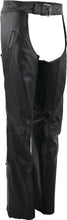 Load image into Gallery viewer, Kuryakyn Leather By River Road Plains Leather Chaps Black Womens - Small - Additional View 6