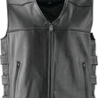 Load image into Gallery viewer, Kuryakyn Leather By River Road Plains Leather Vest Black - Large
