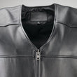 Load image into Gallery viewer, Kuryakyn Leather By River Road Plains Leather Vest Black - Small - Side View