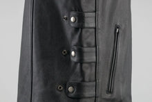Load image into Gallery viewer, Kuryakyn Leather By River Road Plains Leather Vest Black - Small - Installation View
