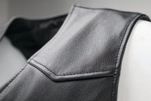 Load image into Gallery viewer, Kuryakyn Leather By River Road Plains Leather Vest Black - Small - Additional View 5