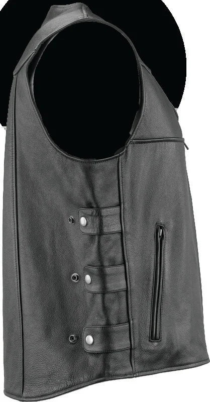 Kuryakyn Leather By River Road Plains Leather Vest Black - Small - Additional View 6