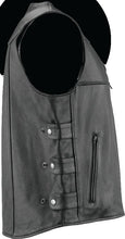 Load image into Gallery viewer, Kuryakyn Leather By River Road Plains Leather Vest Black - Small - Additional View 6