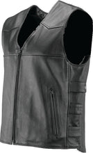 Load image into Gallery viewer, Kuryakyn Leather By River Road Plains Leather Vest Black - Small - Additional View 7