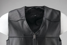 Load image into Gallery viewer, Kuryakyn Leather By River Road Plains Leather Vest Black - Small - Additional View 8