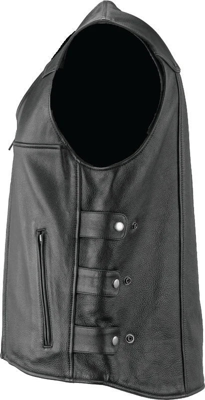 Kuryakyn Leather By River Road Plains Leather Vest Black - Small - Additional View 9