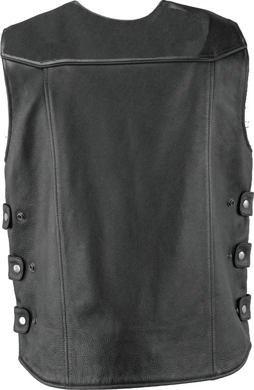 Kuryakyn Leather By River Road Plains Leather Vest Black - Small - Additional View 14