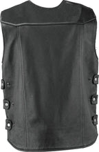 Load image into Gallery viewer, Kuryakyn Leather By River Road Plains Leather Vest Black - Small - Additional View 14