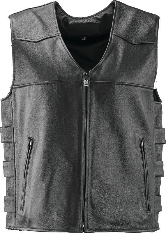 Kuryakyn Leather By River Road Plains Leather Vest Black - XL