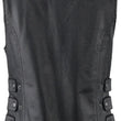 Load image into Gallery viewer, Kuryakyn Leather By River Road Plains Leather Vest Black Womens - Small - Side View