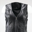 Load image into Gallery viewer, Kuryakyn Leather By River Road Plains Leather Vest Black Womens - Small - Back View