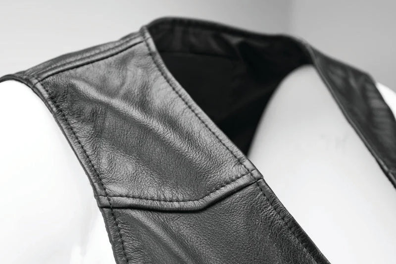 Kuryakyn Leather By River Road Plains Leather Vest Black Womens - Small - Installation View