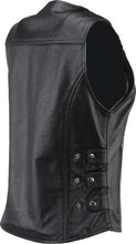 Load image into Gallery viewer, Kuryakyn Leather By River Road Plains Leather Vest Black Womens - Small - Additional View 7