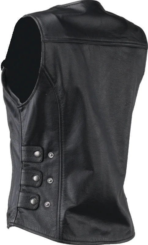 Kuryakyn Leather By River Road Plains Leather Vest Black Womens - Small - Additional View 8