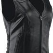 Load image into Gallery viewer, Kuryakyn Leather By River Road Plains Leather Vest Black Womens - Small - Additional View 9