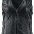 Load image into Gallery viewer, Kuryakyn Leather By River Road Plains Leather Vest Black Womens - XL