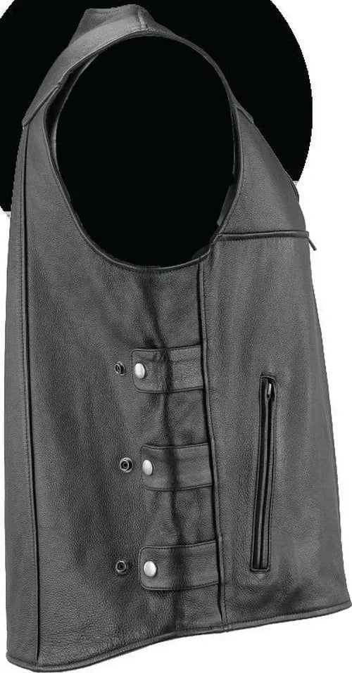 Kuryakyn Leather By River Road Plains Leather Vest Black - Small - Additional View 6