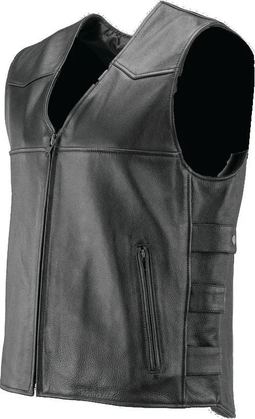 Kuryakyn Leather By River Road Plains Leather Vest Black - Small - Additional View 7