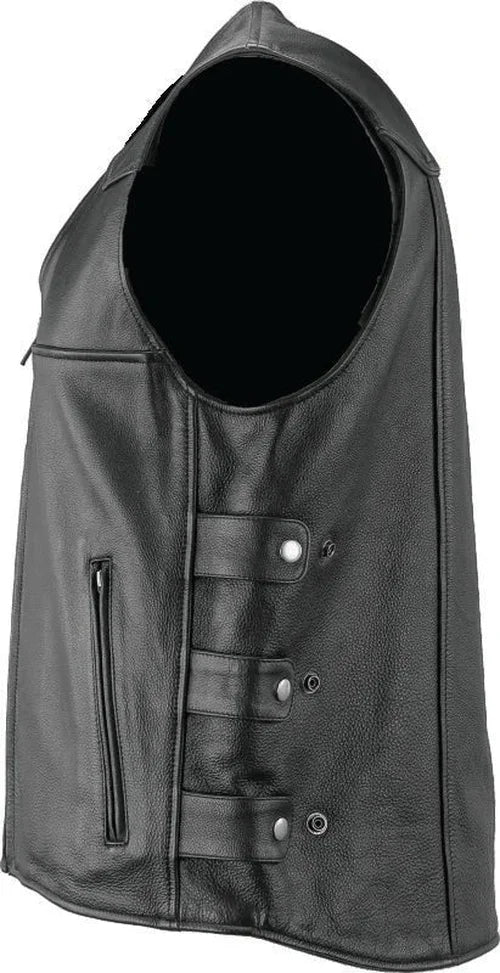 Kuryakyn Leather By River Road Plains Leather Vest Black - Small - Additional View 9
