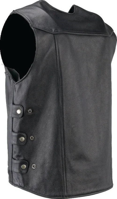 Kuryakyn Leather By River Road Plains Leather Vest Black - Small - Additional View 11