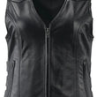 Load image into Gallery viewer, Kuryakyn Leather By River Road Plains Leather Vest Black Womens - 3XL
