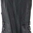 Load image into Gallery viewer, Kuryakyn Leather By River Road Plains Leather Vest Black Womens - Small - Side View