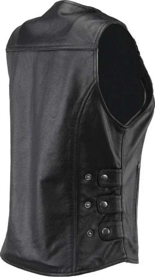 Kuryakyn Leather By River Road Plains Leather Vest Black Womens - Small - Additional View 7