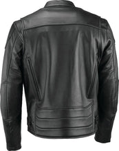 Load image into Gallery viewer, Kuryakyn Leather By River Road Race Leather Jacket Black - Small - Back View