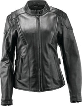 Load image into Gallery viewer, Kuryakyn Leather By River Road Race Leather Jacket Black Womens - Medium