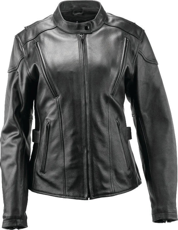 Kuryakyn Leather By River Road Race Leather Jacket Black Womens - Small - Main Product View